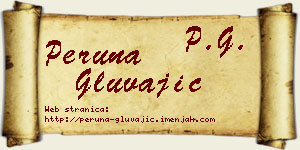 Peruna Gluvajić vizit kartica